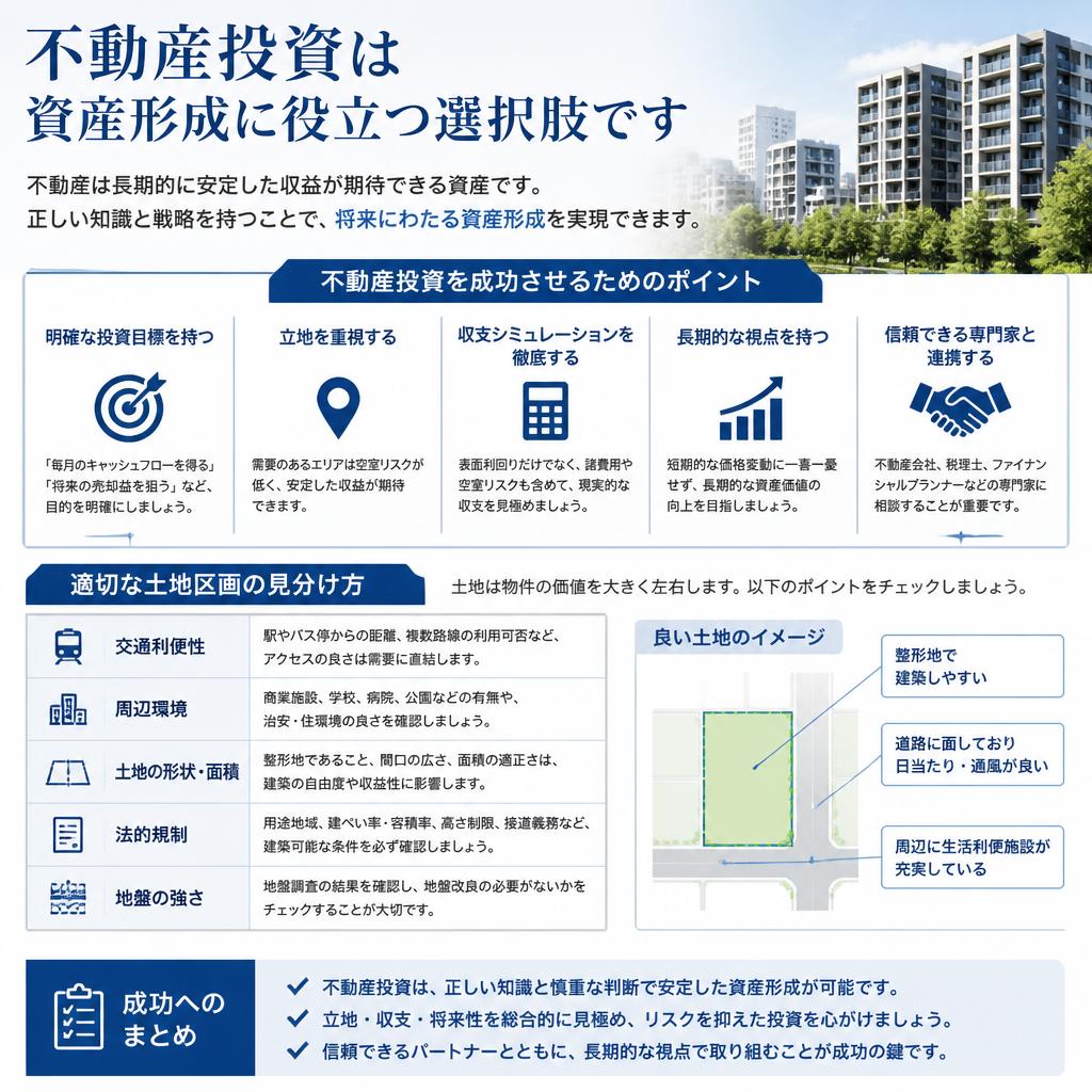 3. 不動産投資の恩恵と土地区画の選び方