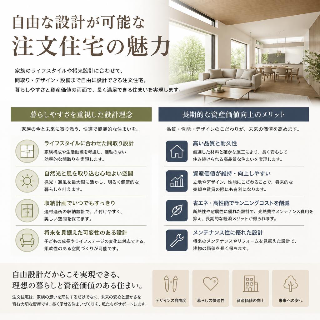 注文住宅のメリットとは？