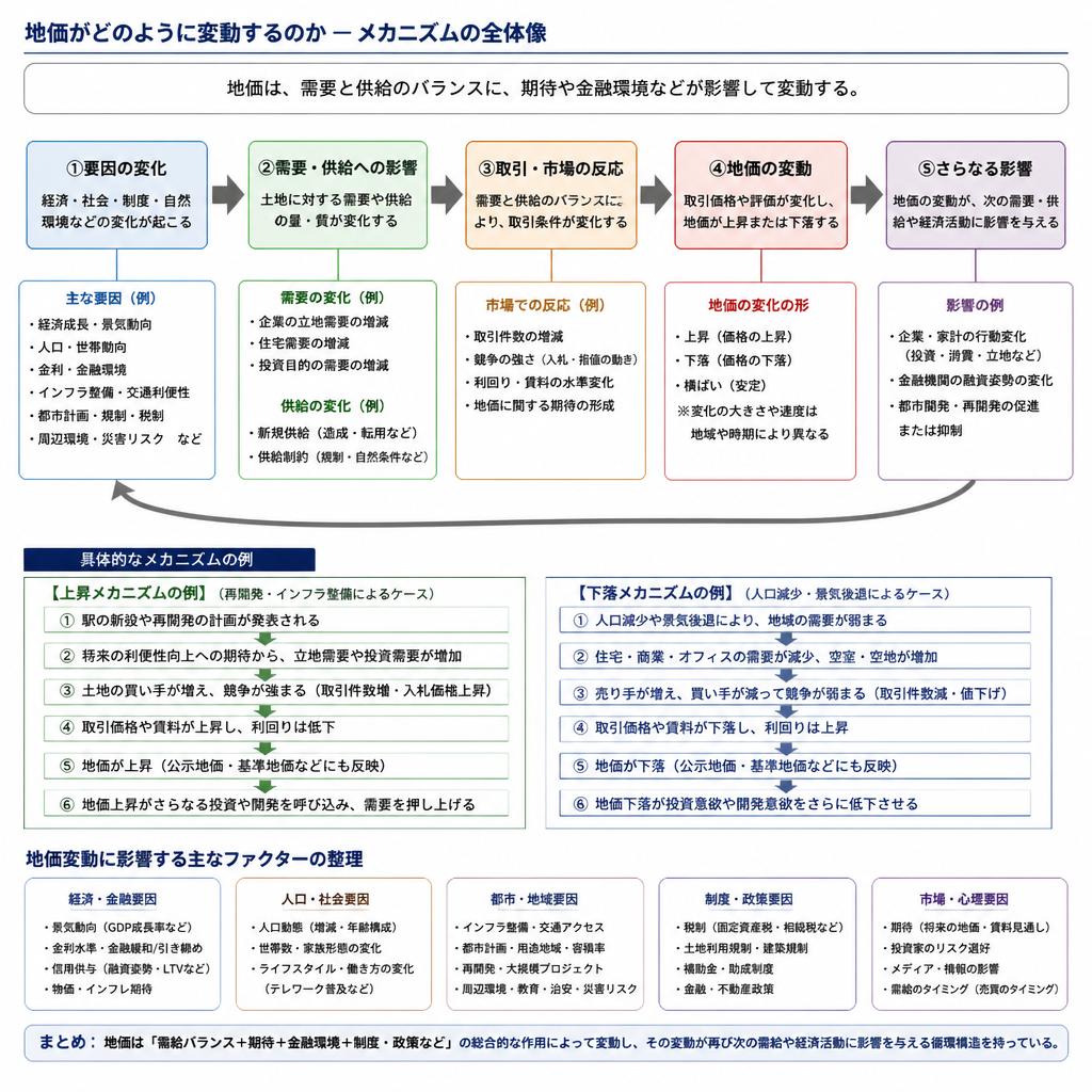 2. 地価の変動とそのメカニズム