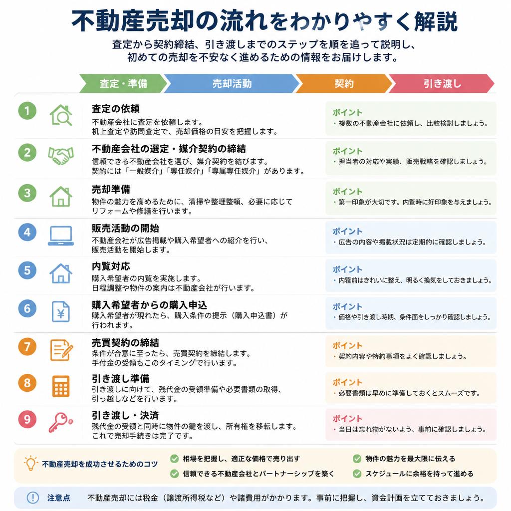 売却の流れを徹底解説
