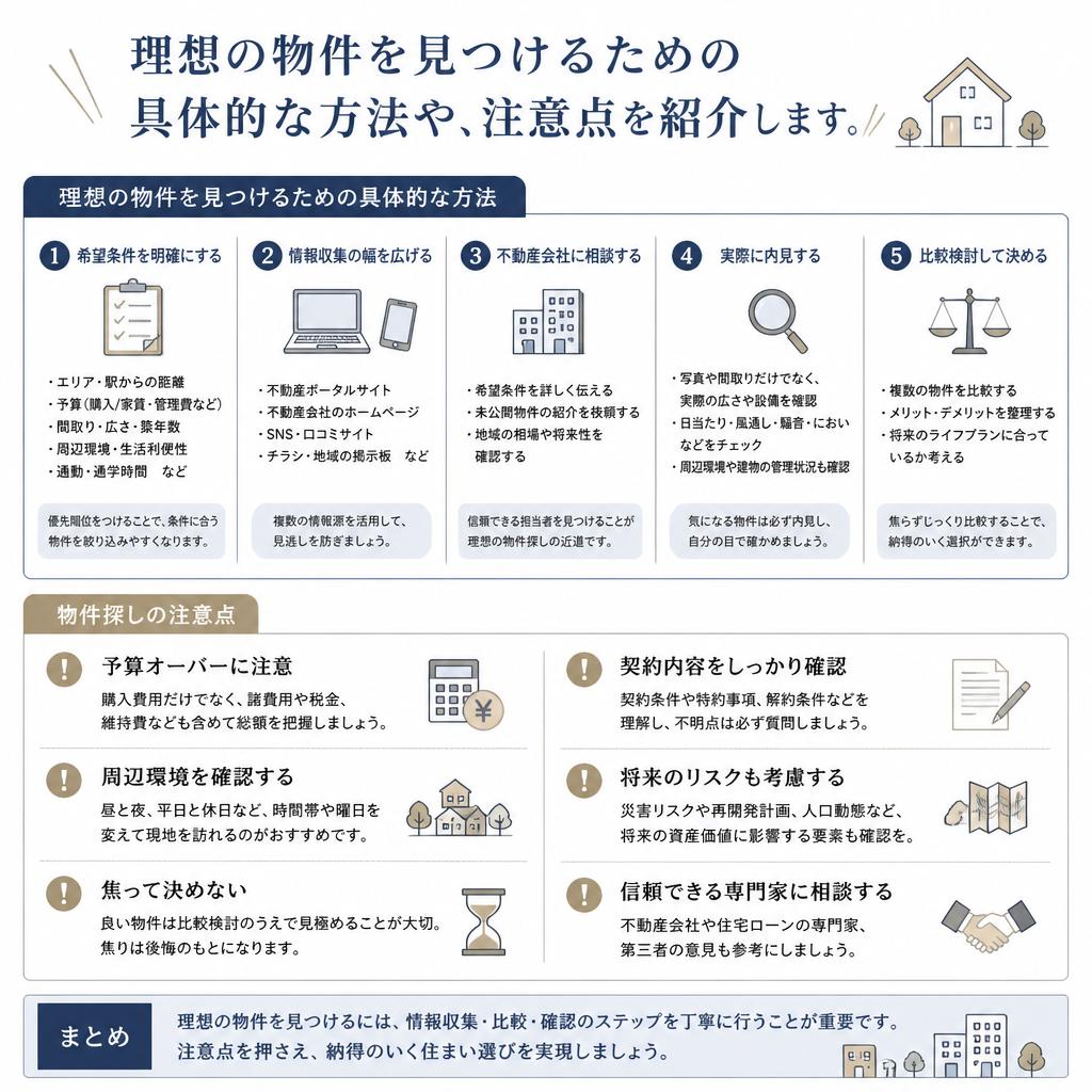 5. 自分に合った物件探しのポイント