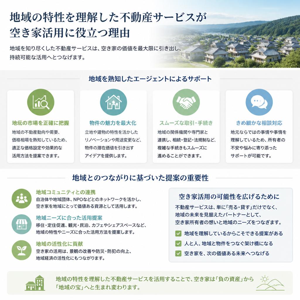 地域密着型の不動産サービス