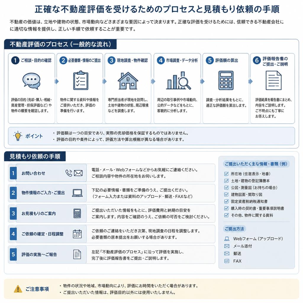 不動産見積もりの流れ