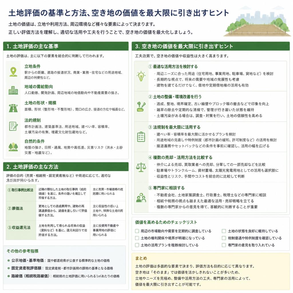空き地の価値を見極める