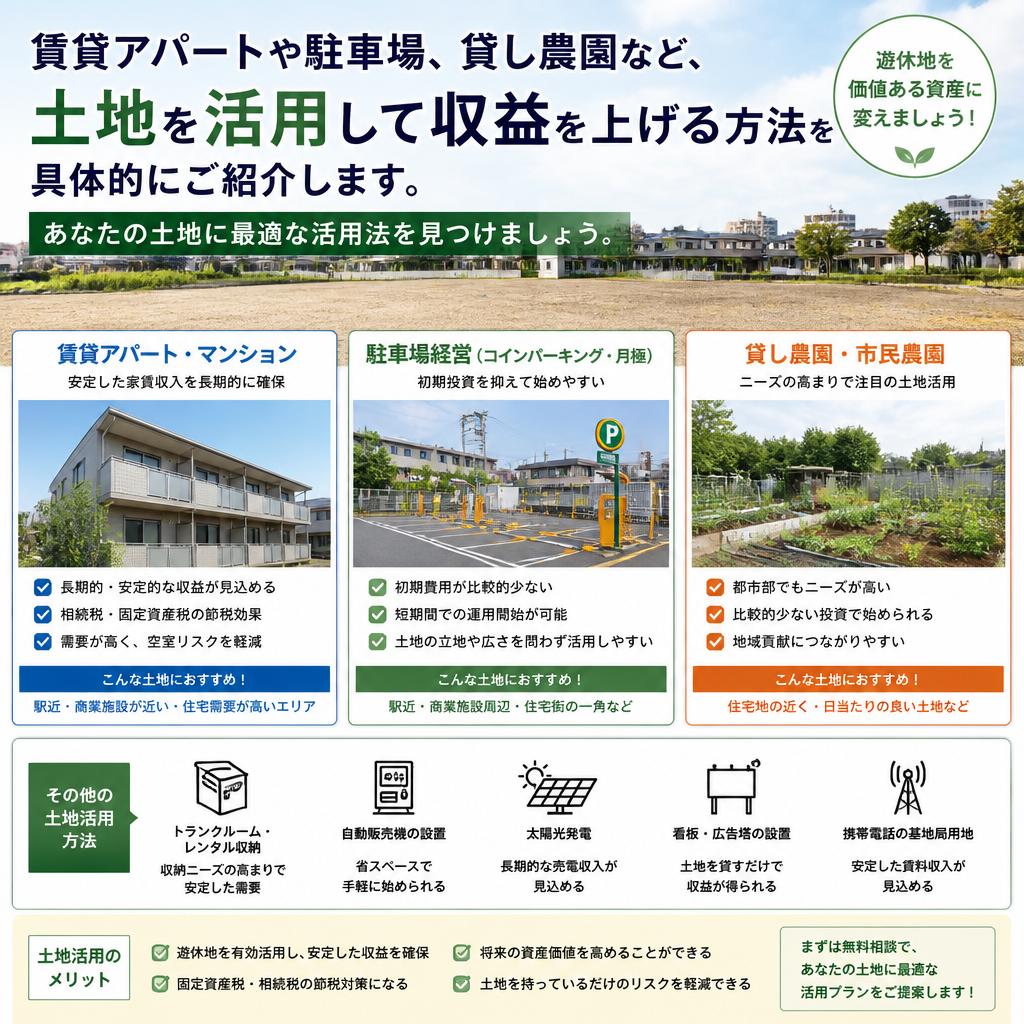 土地活用の多様なアイデア